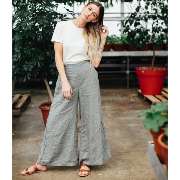 Cp Shades Wendy Wide Leg Linen Pants 
